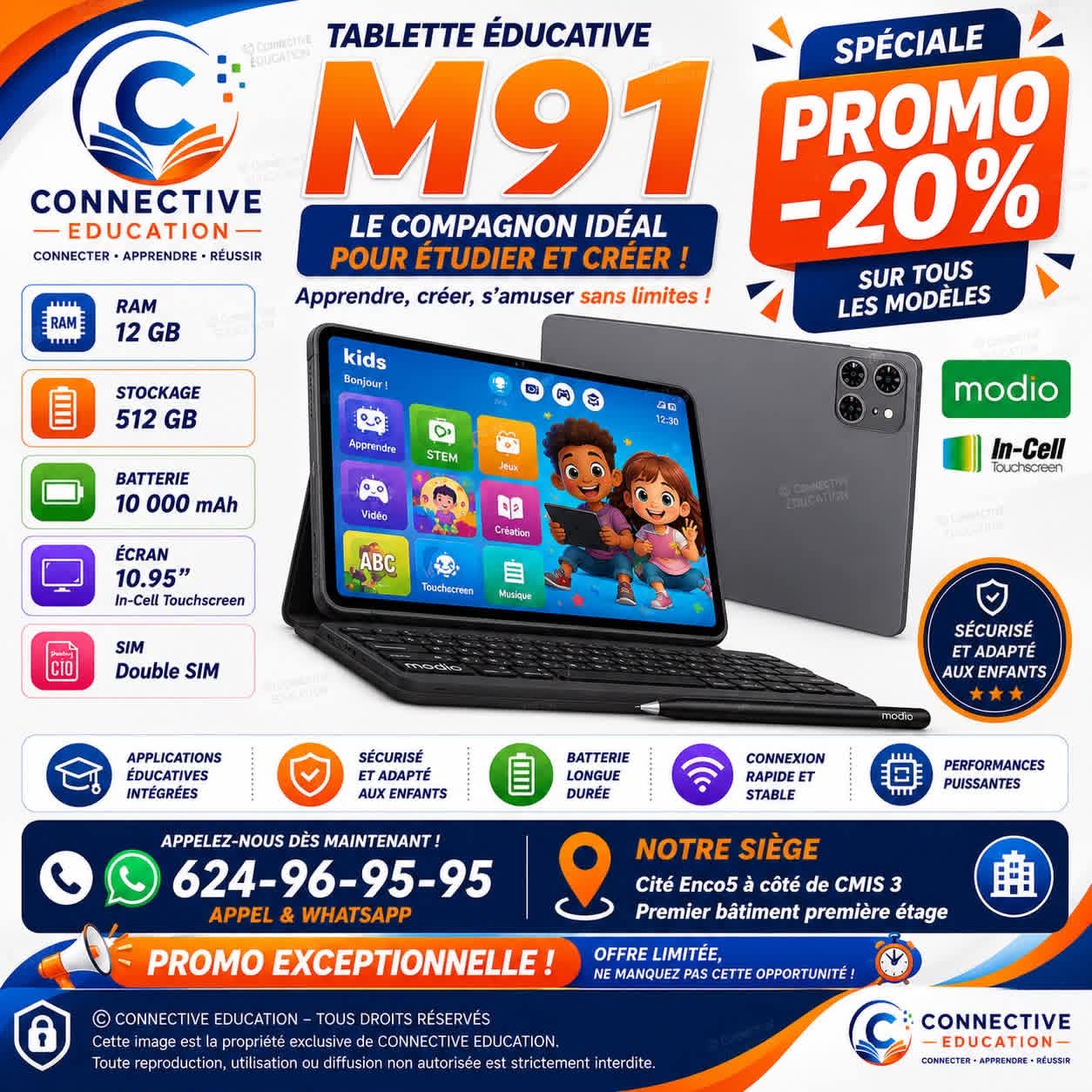 TABLETTE MODIO M91