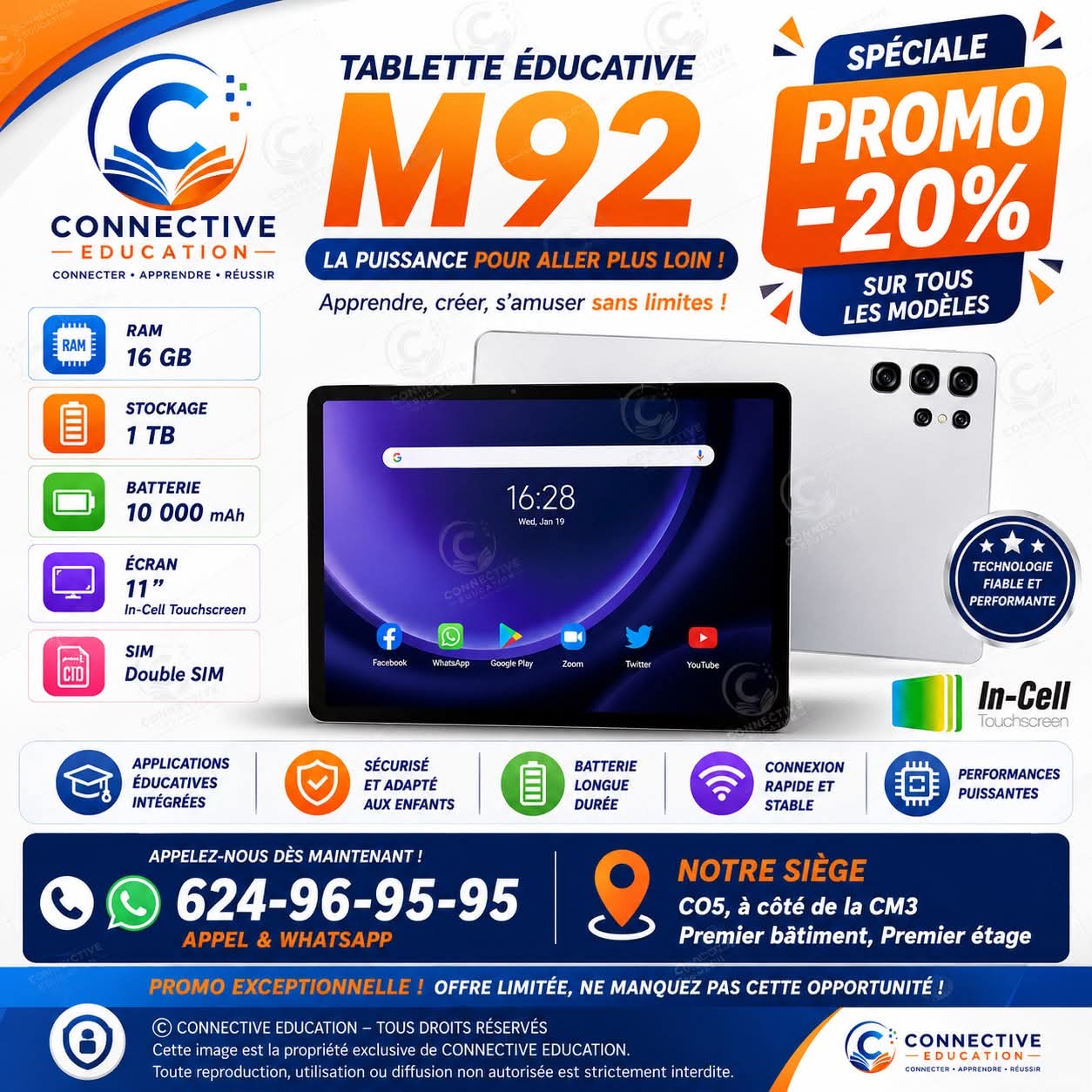 TABLETTE MODIO M92